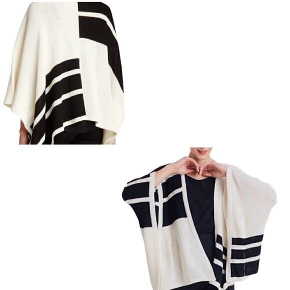 Brochu Walker Alpaca Wool Cardigan Poncho - Universal Size - Picture 2 of 12